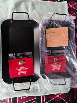2 Coleman Non-Stick Steel Griddle