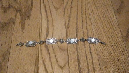 Sterling Silver & MOP Bracelet