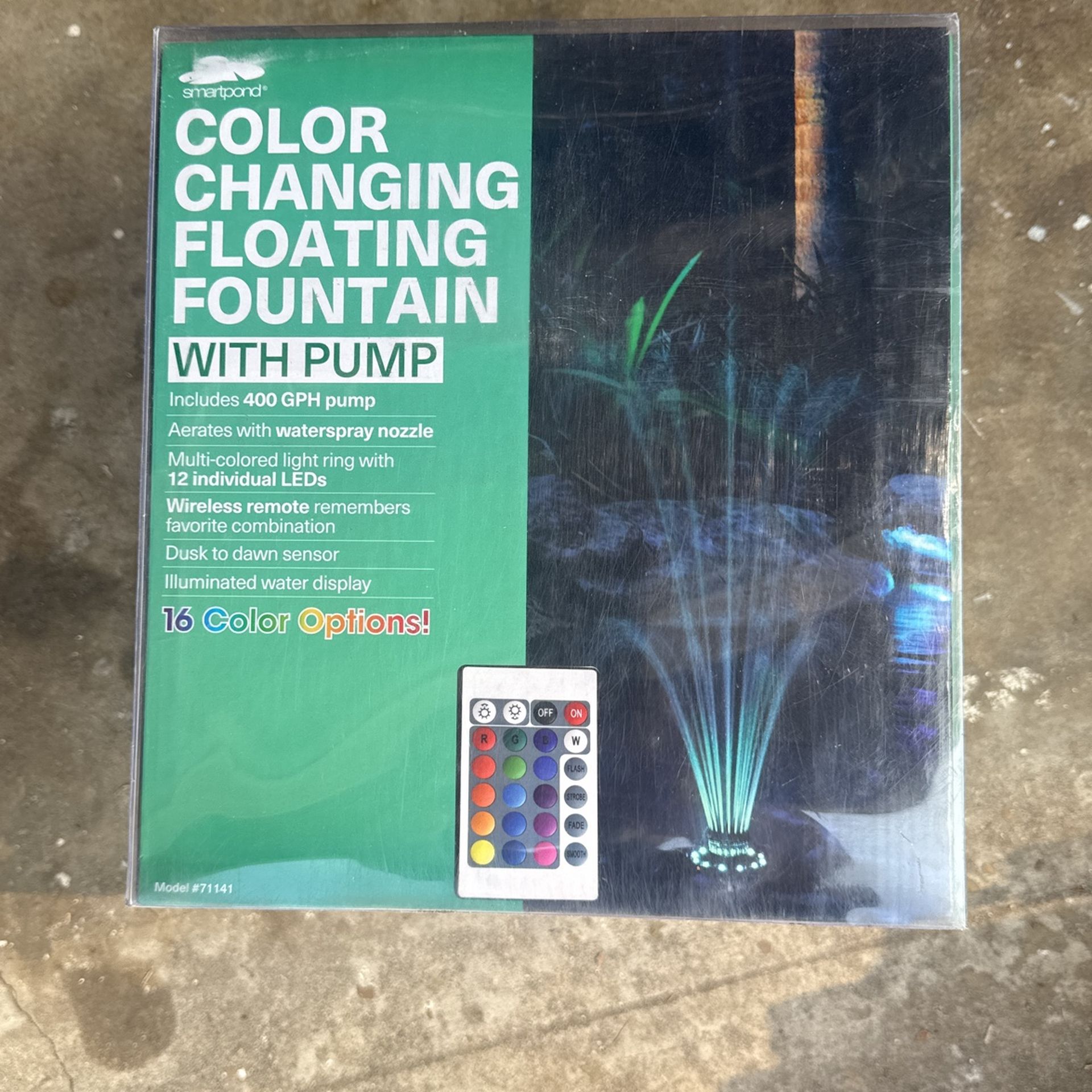 Color Changing Pond Filter With Pump