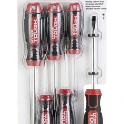 Brand New Hyper Tough 6 Pc Screwdriver Set