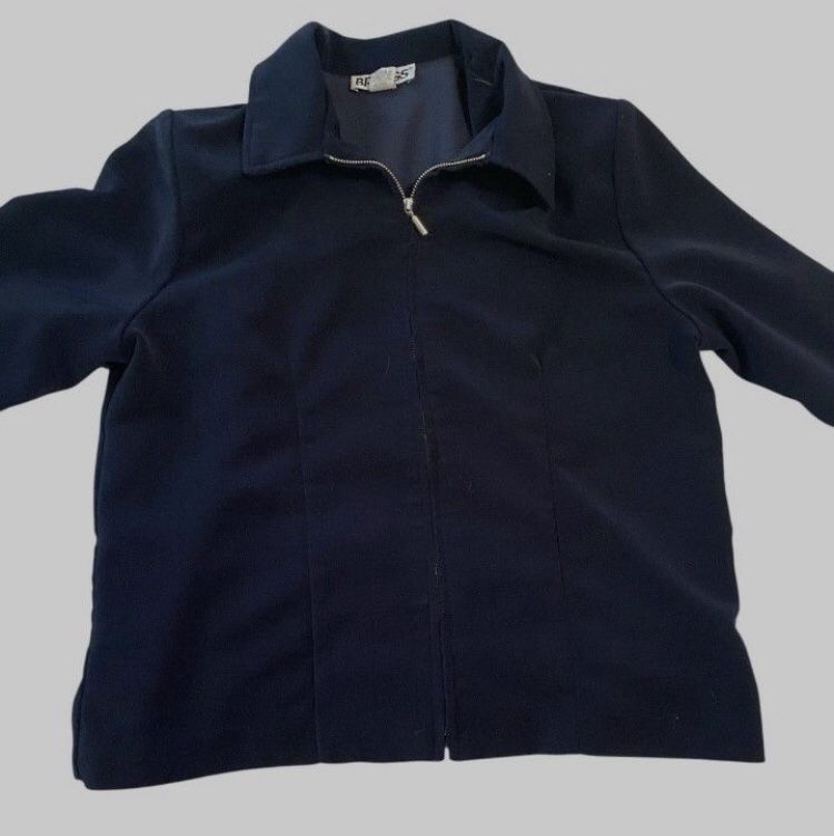 Briggs Woman’s Navy Blue, 90’s, Rayon Blazer, Size 12