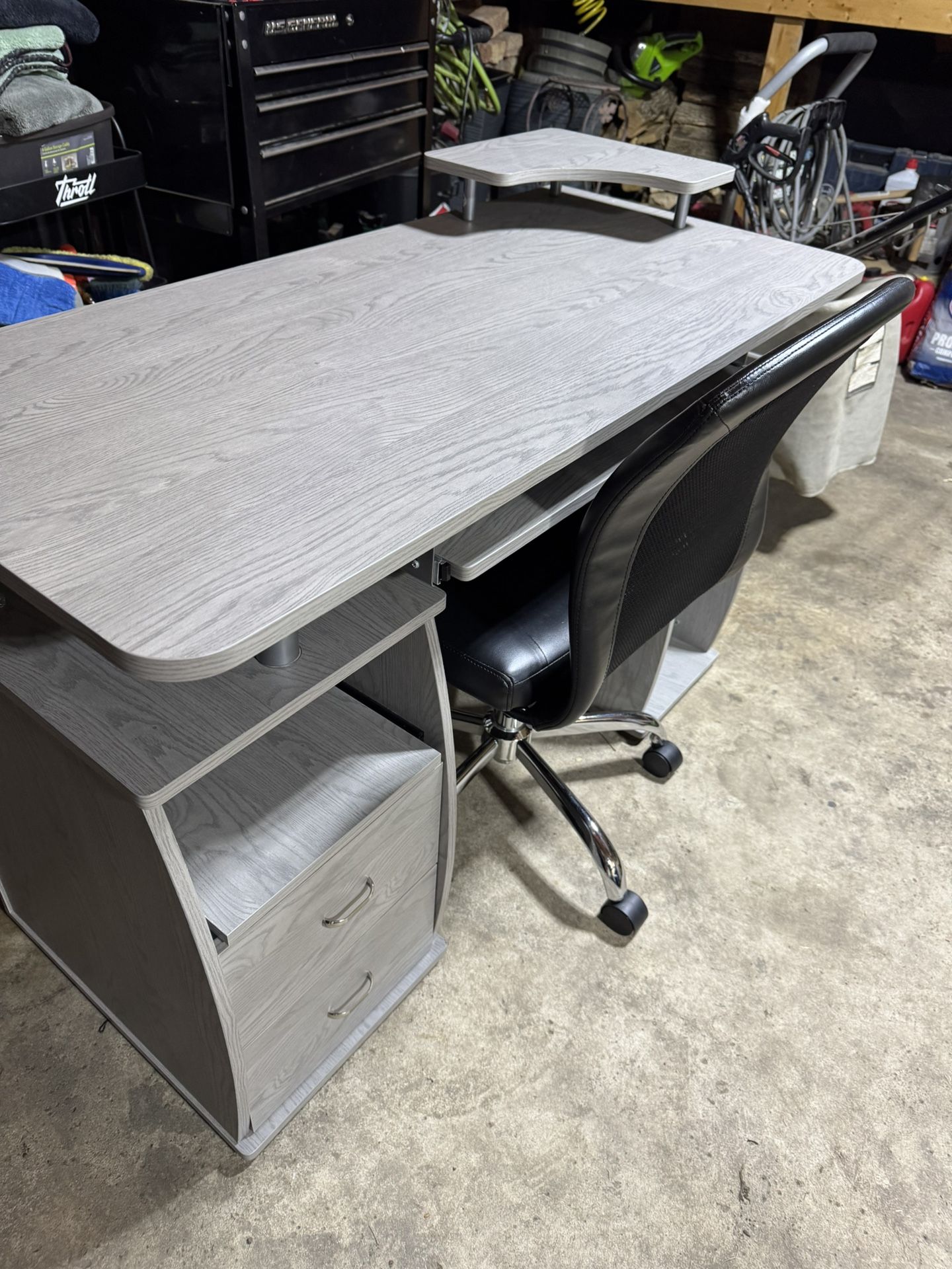 Computer table with chair