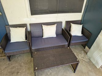 Rattan Wicker Patio Furniture Set