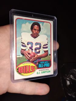 O J Simpson Bills Football card