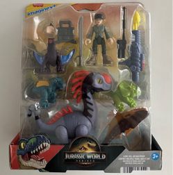 Jurassic World Rebirth Imaginext Land, Sea, Air Multipack New Dinosaur Figures