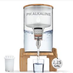 Invigorated Water pH Recharge Glass Alkaline Water Dispenser Filter System 