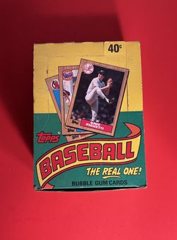 1987 Topps wax box complete with 36 sealed wax packs. Bonds, Larkin, Bo Jackson and McG