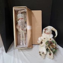 Mark Roberts Christmas Fairies Lot - 2 Medium Fairies with Boxes (one still in box- never opened)