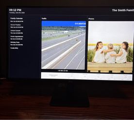 Custom Family Dashboard – Calendar, Photos, Weather & Traffic