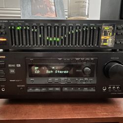Onkyo Stereo Receiver And Equalizer 