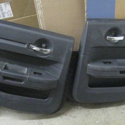 2008-2012 Dodge Charger Rear Passenger Door Panel Interior PAIR Black