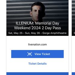 Illenium At The Gorge 2024 2 Day Pass