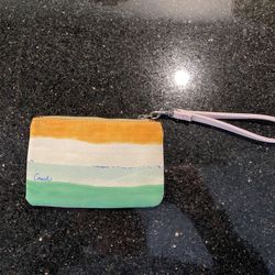 Unbranded Hampton Watercolor Stripe Wristlet