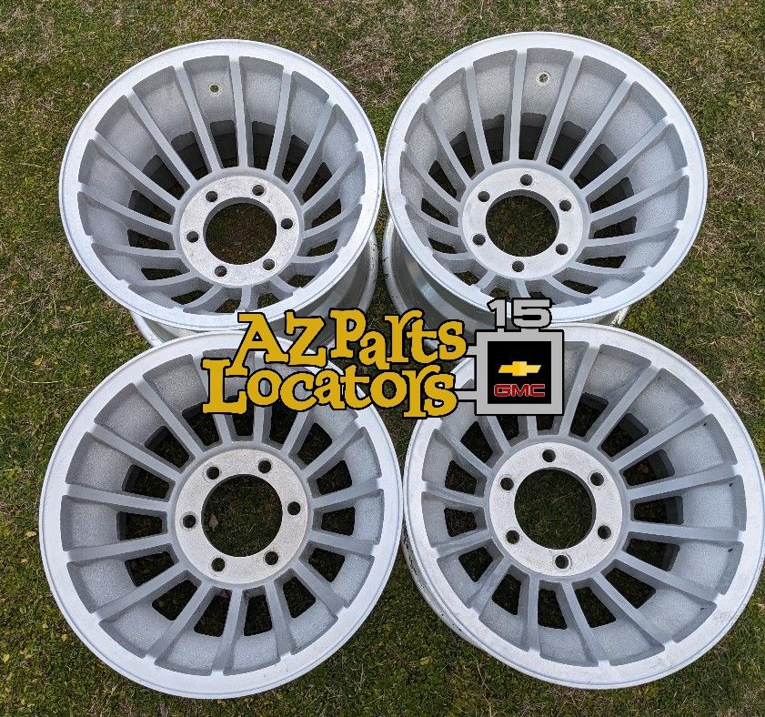Nice Vintage Old School 15x10 Turbine 4x4 Mag Wheels Rims 6 Lug Chevy GMC Truck