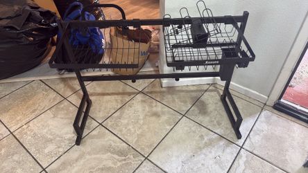 Over the sink dish rack