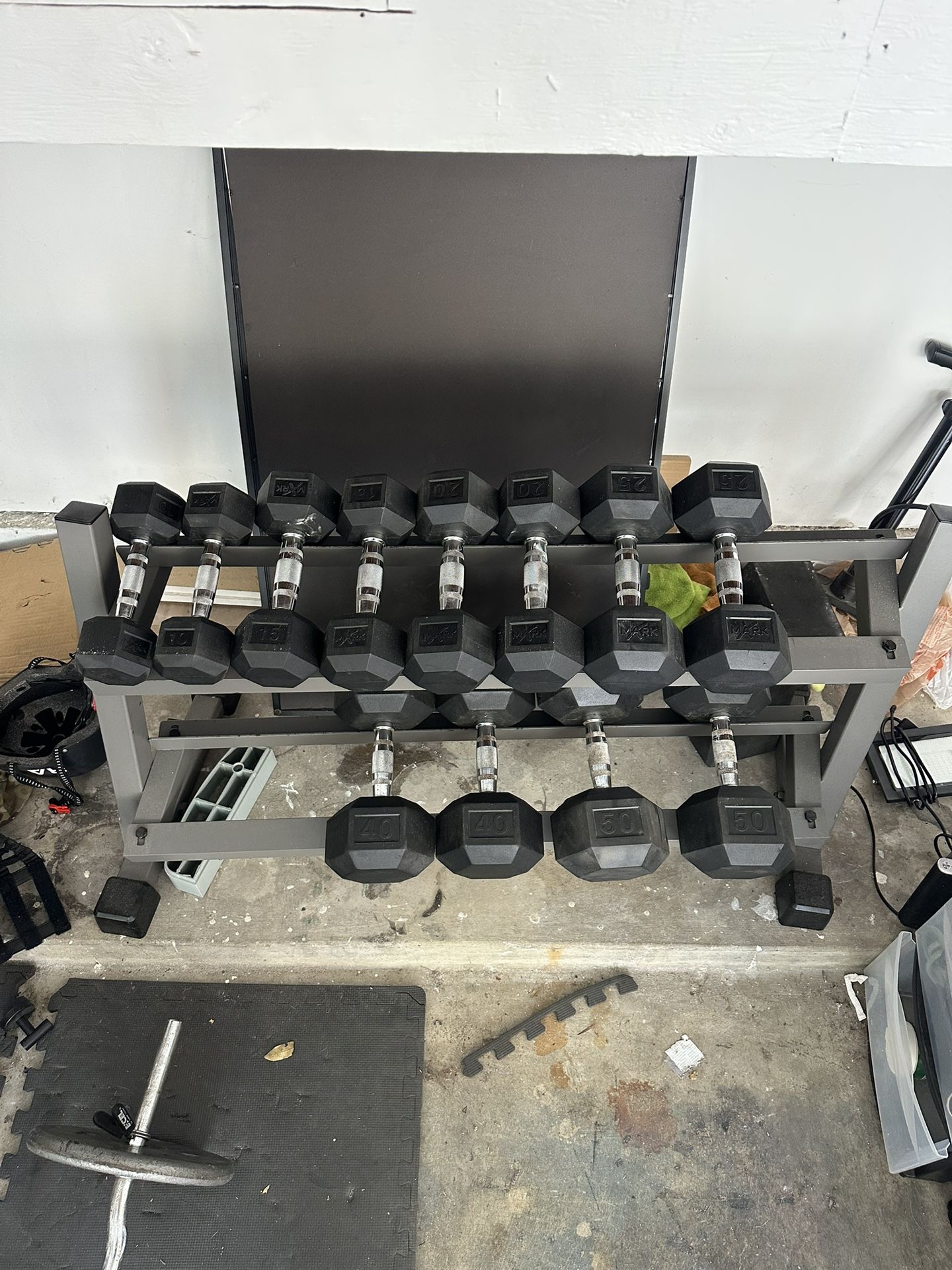 Dumbbells And Rack For Sale