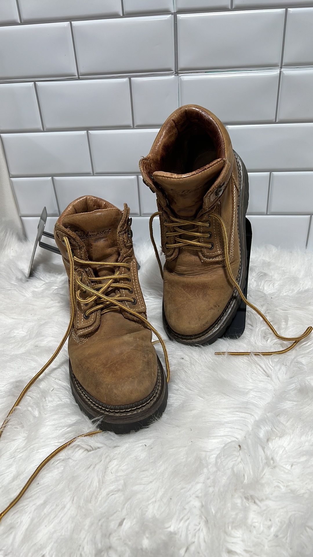 VTG Fieldmaster Brown Work/hiking Boots Mens 9 D