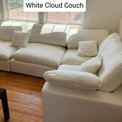 White Cloud Modular Sectional Couch Sofa 