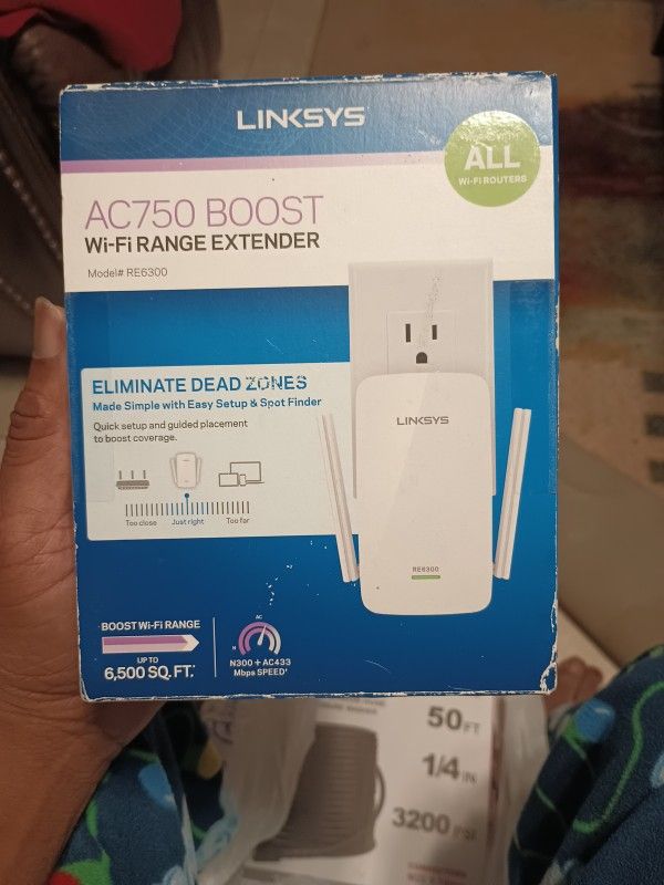 Linksys AC750 Boost Dual-Band Wi-Fi Gigabit