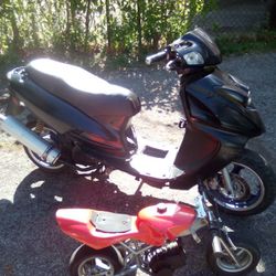 2008 GY6 150cc Scooter 50cc 2-stroke Pit Bike Scooter Needs A Starter To Run Pit Bike Runs But Needs A Gas Filter