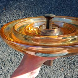 Pyrex Carnival Glass Insulator