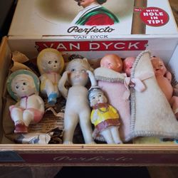 KEWPIE BISQUE PORCELAIN PENNY DOLLS COLLECTION