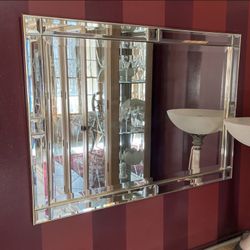 Large Gorgeous mirror Gold  Please check my other listings thank you