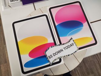Apple IPad 10th Gen Tablet- Pay $1 DOWN AVAILABLE - NO CREDIT NEEDED