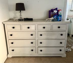 10 Drawer Wood Dresser