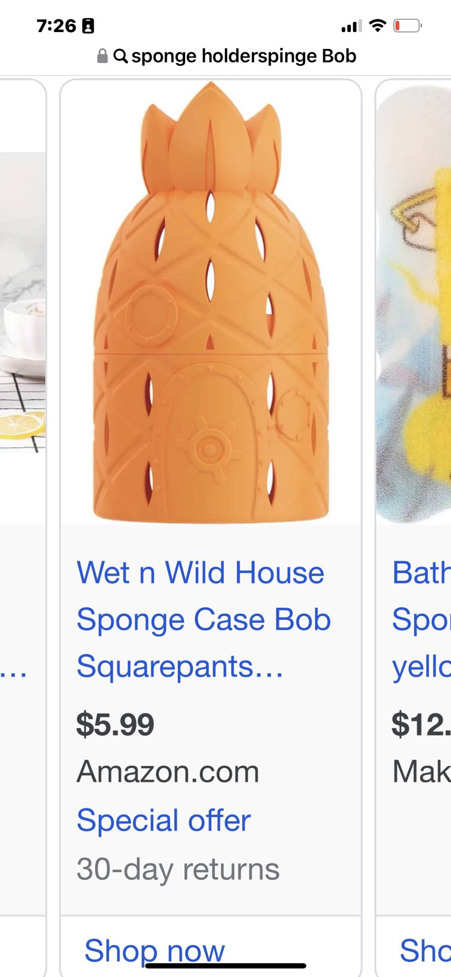 Sponge Bob Makeup 