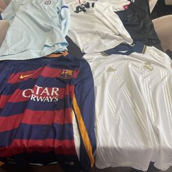 Authentic Soccer Jerseys (Fc Barcelona, Real Madrid, Manchester United, Juventus, Chelsea)