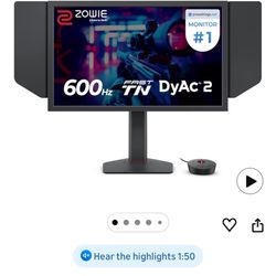 BenQ Zowie XL2586X+ 24.1 New Fast TN 600Hz Gaming Monitor