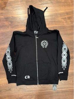 Chrome Hearts Los Angeles Zip-Up Hoodie - Black/White