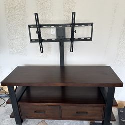 Wood and Metal TV Stand