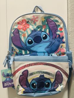 New Disney Stitch Backpack And Bag Set 