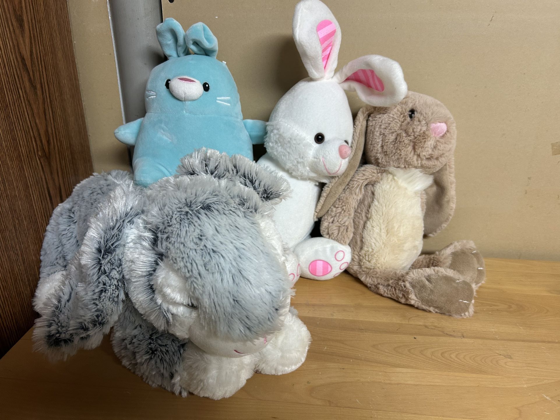 Bunny stuffies bundle of four 