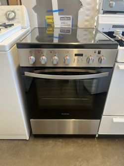 24in black stainless steel stove