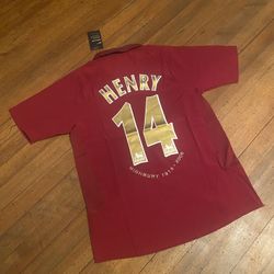 Size Large Thierry Henry Soccer Jersey Arsenal