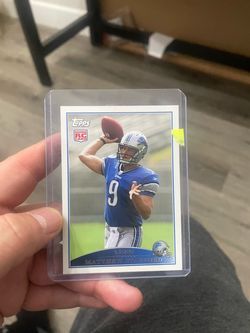 Matthew Stafford Topps Rookie RC Card Detroit Lions