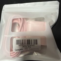 Pink iPhone Charging Cable & Adapter – New