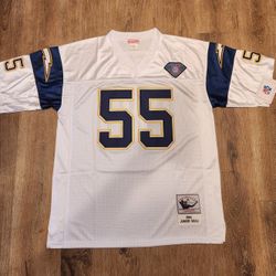 Junior Seau San Diego Chargers 1994 Throwback Jersey Mens Large New Stitched