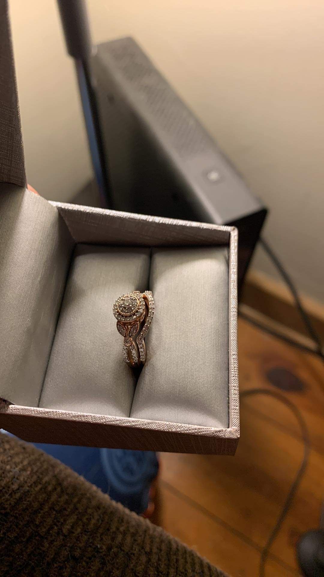 10k Rose Gold Bridal Set
