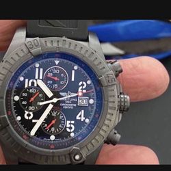 Breitling limited edition super avenger black steel