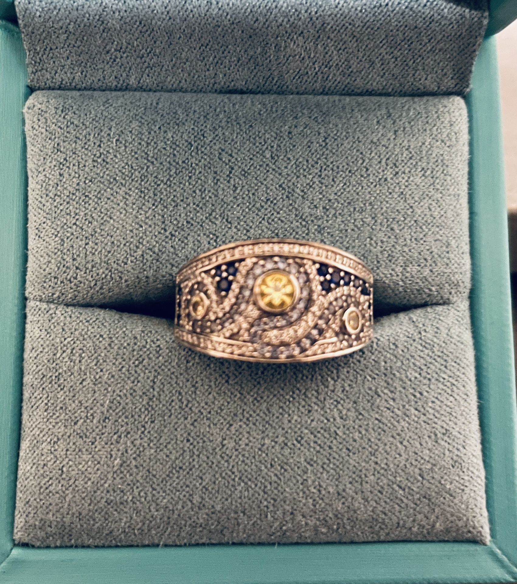 “Starry Night Moissanite Ring