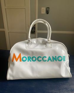 White Moroccan oil bag