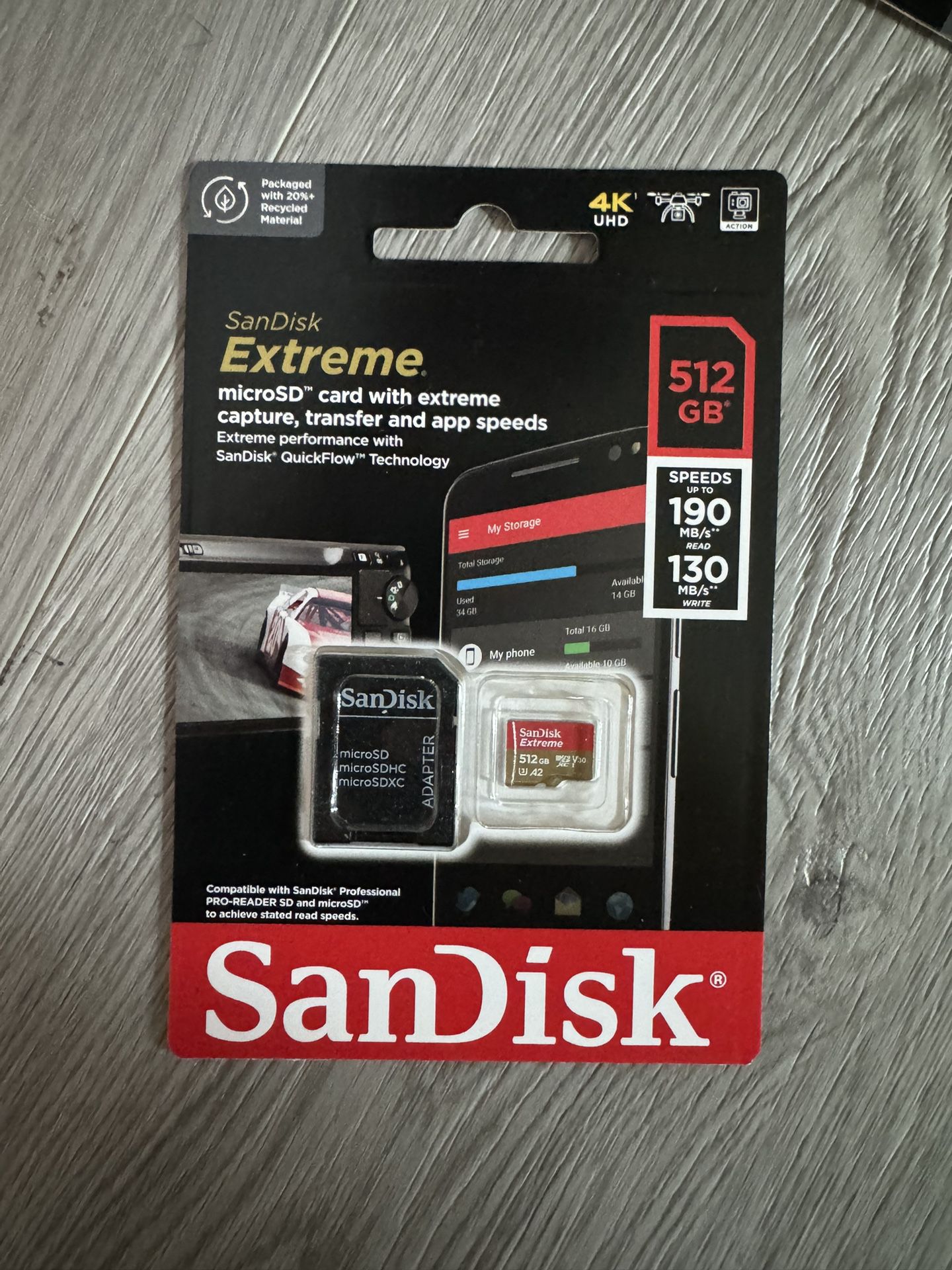 Sandisk microSD Card 512 GB A2
