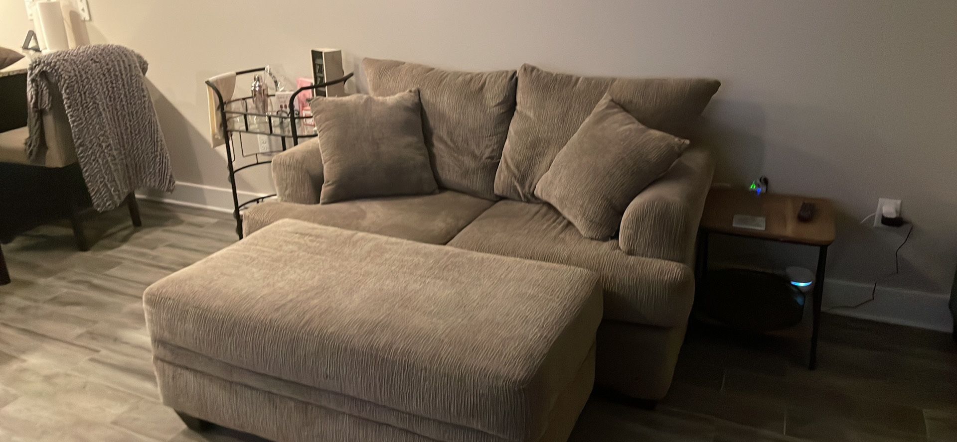 Loveseat and Ottoman - NFM