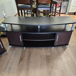 Media Center/TV Stand With A Side Stand 