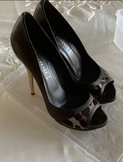 Leopard Versace Heels Sz 39