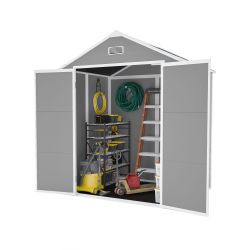 Campcraft 6*5ft resin storage shed,Plastic Garden Tool Outside Sheds,high quality pp material,strong structure,waterproof,rust and UV proof,large stor